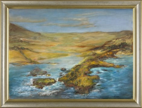 Artwork by Joan Cundall-Allen, Rock Pools, Made of oil on canvas