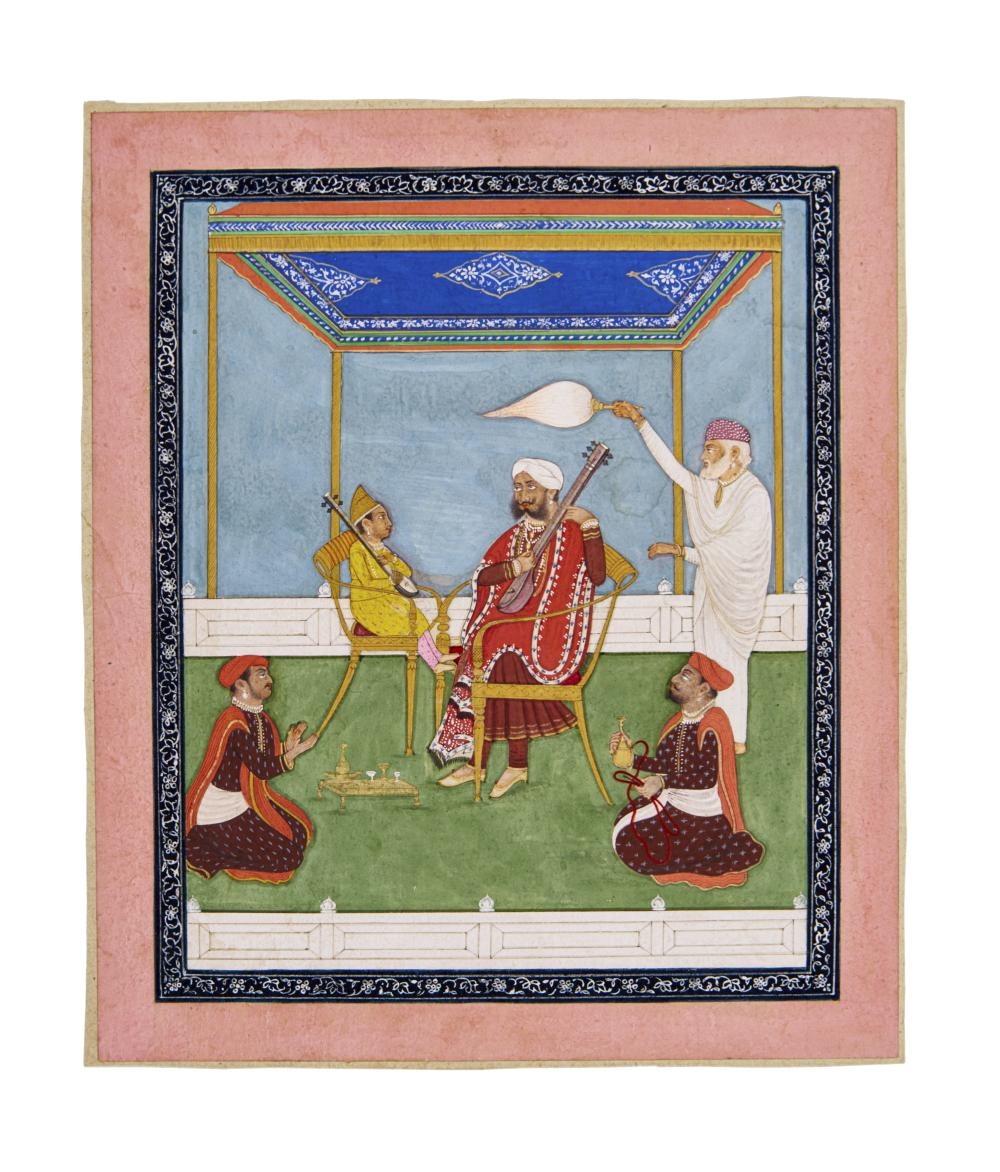 Punjab School, 19th Century | A SIKH SCHOOL PAINTINGS OF MUSICIAN RULER ...