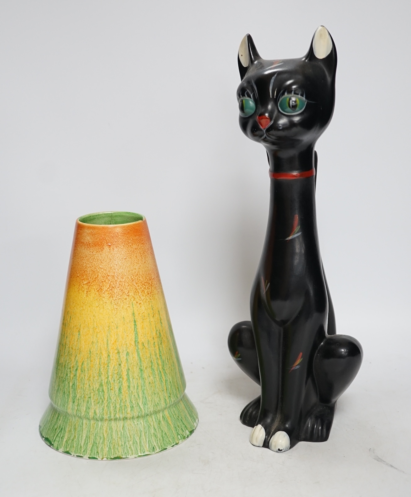 Fred Cuming | From the Studio of Fred Cuming. A ’s stylised ceramic cat ...