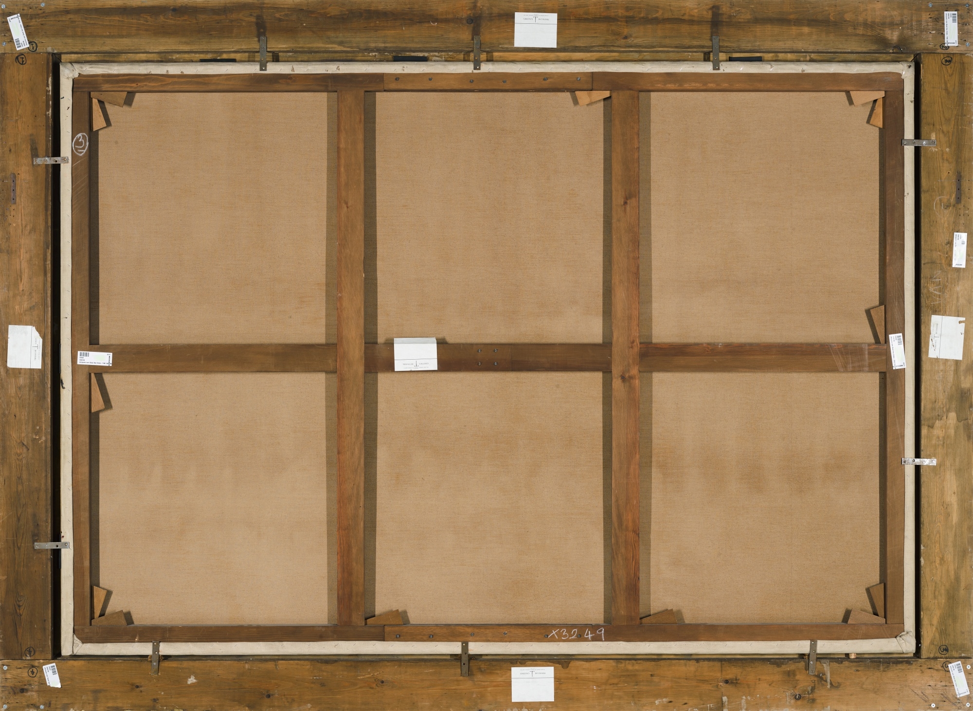 Artwork by Jacob van Oost, Jacob van Oost the Elder, Diana with her hounds seated on a stag in a landscape, Made of oil on canvas