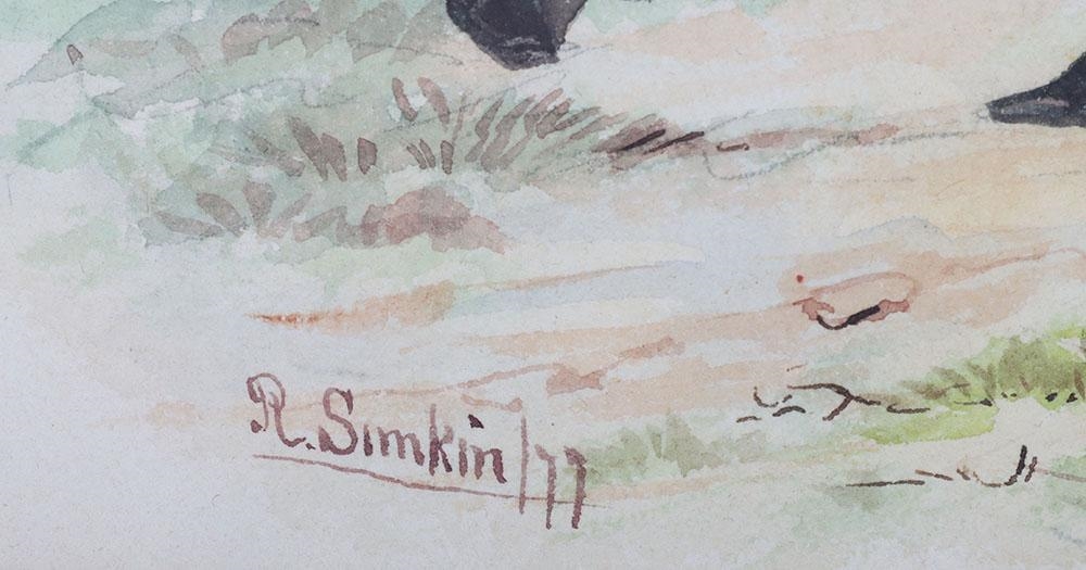 Richard Simkin | Original Richard Simkin Watercolour of Two British ...