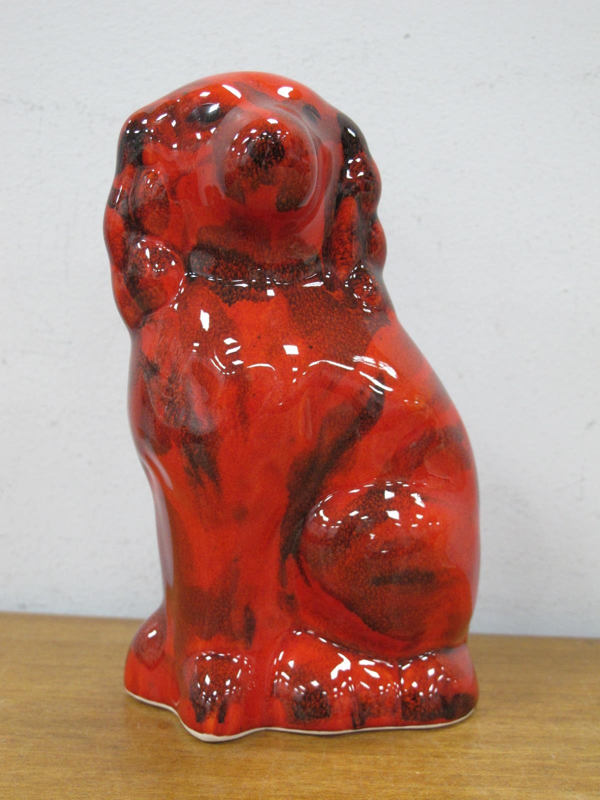 Anita Harris | Anita Harris Flambé Model of a Spaniel Dog, gold signed ...