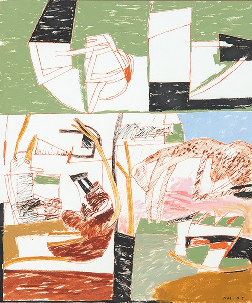 Artwork by Adrián Moya, Untitled, Made of gouache on paper