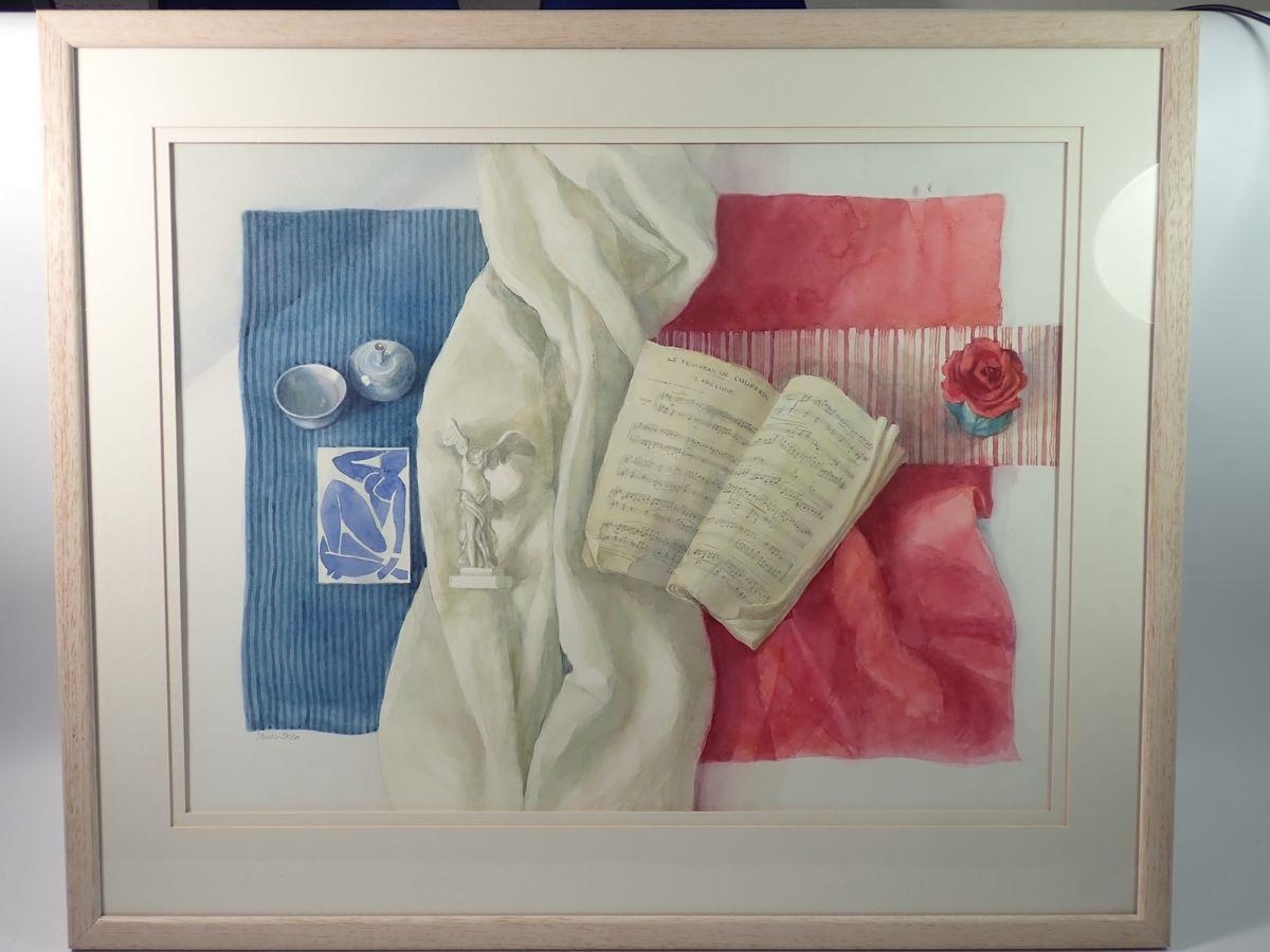 Artwork by Janet Skea, Francophile 1, Made of watercolour