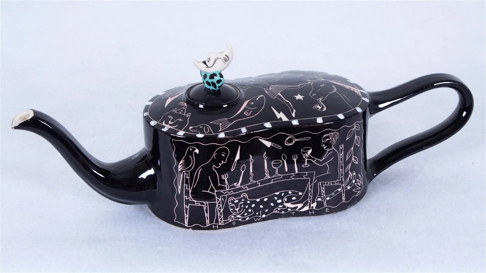 Susan Garson-Pakele | Dinner party with man in the moon lid handle ...