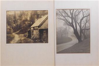 Dreary Day and Farm in the Hill - Rusins Rozite