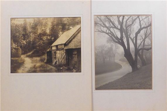 Dreary Day and Farm in the Hill - Rusins Rozite