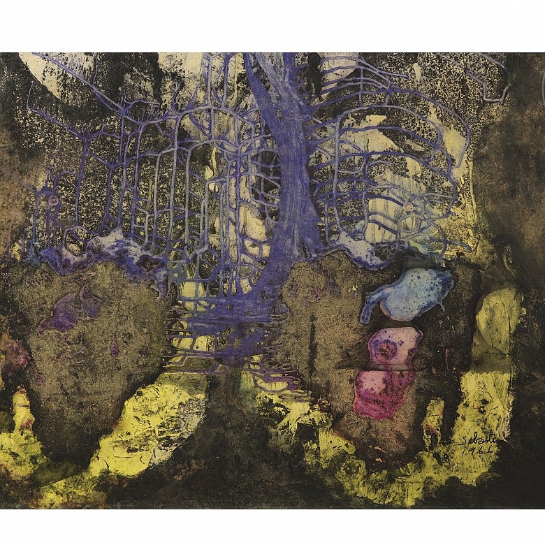 Artwork by Francisco Javier Sebastiá Mares, Composition, Made of Mixed technique on canvas