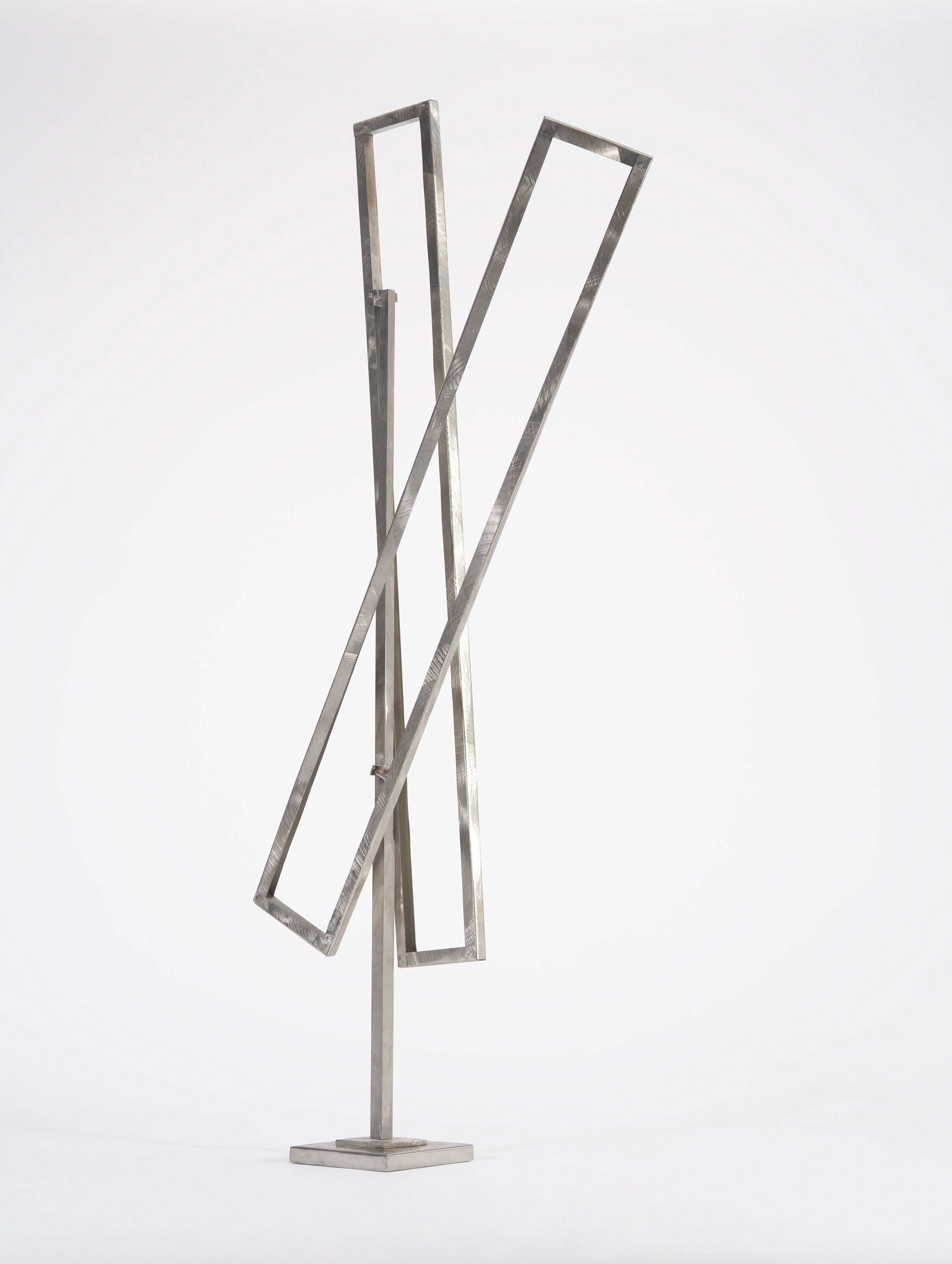 George Rickey | Two Open Rectangles One Up One Down (1980) | MutualArt