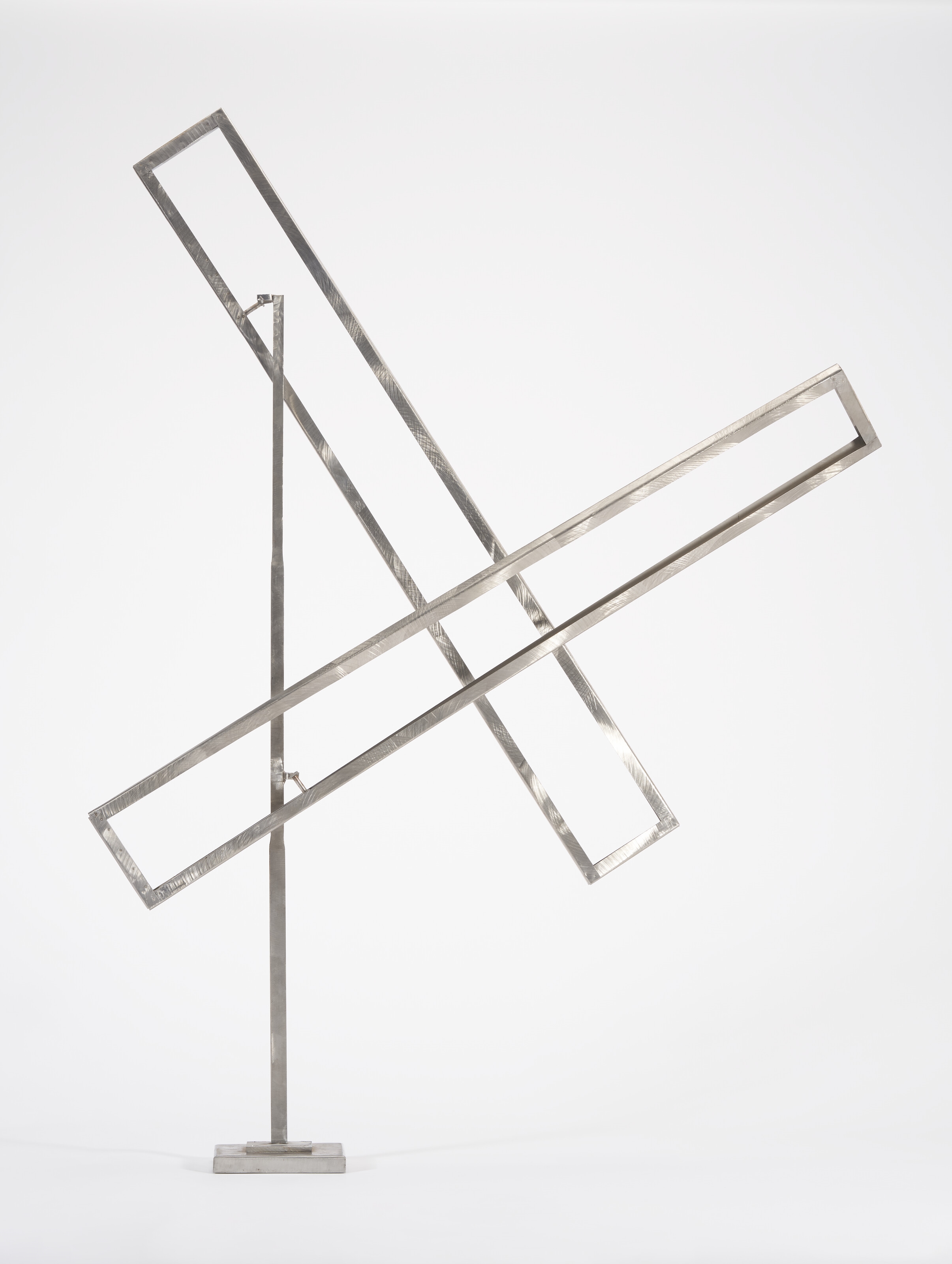 George Rickey | Two Open Rectangles One Up One Down (1980) | MutualArt