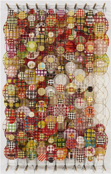 LO IV (plaid) by Jacob Hashimoto, Executed in 2007