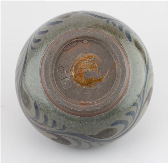 バーナード・リーチ B L 偏壷／共箱／Bernard Howell Leach Bernard