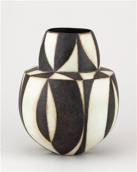 John Ward | JOHN WARD (1938-2023); a stoneware black and white ...