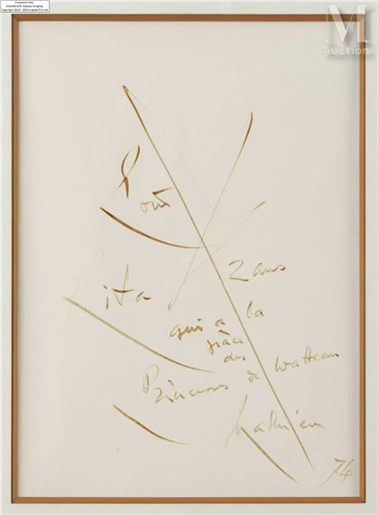 Georges Mathieu | Georges MATHIEU (1921-2012 (74) | MutualArt