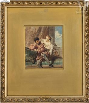 Scène galante - Édouard Michel Ferdinand Hamman