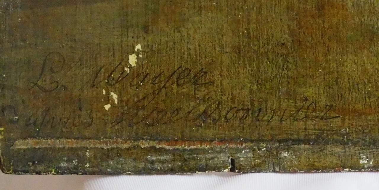 Artwork by L. Mayer, "Der Lebemann", Made of oil on wood