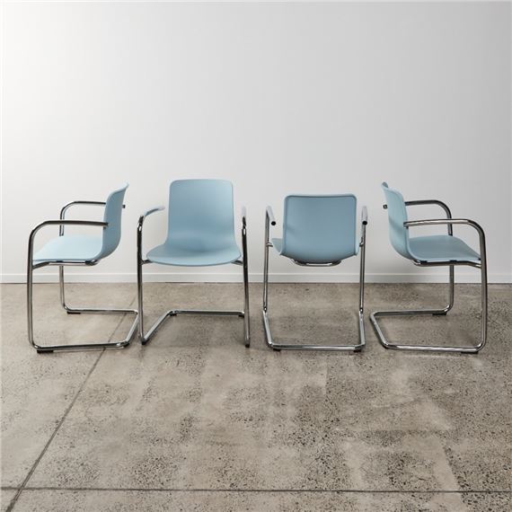 Jasper Morrison | A Set of Four Hal RE Cantilever Chairs by Jasper ...