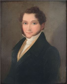 Portrait of a Young Man, 1831 Oil on canvas, dated and signed lower left 32 - Philipp Jakob Xaver Kieffer