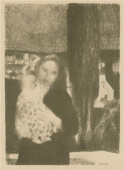 Maurice DENIS: "Maternite au Cypres by Maurice Denis, 1897