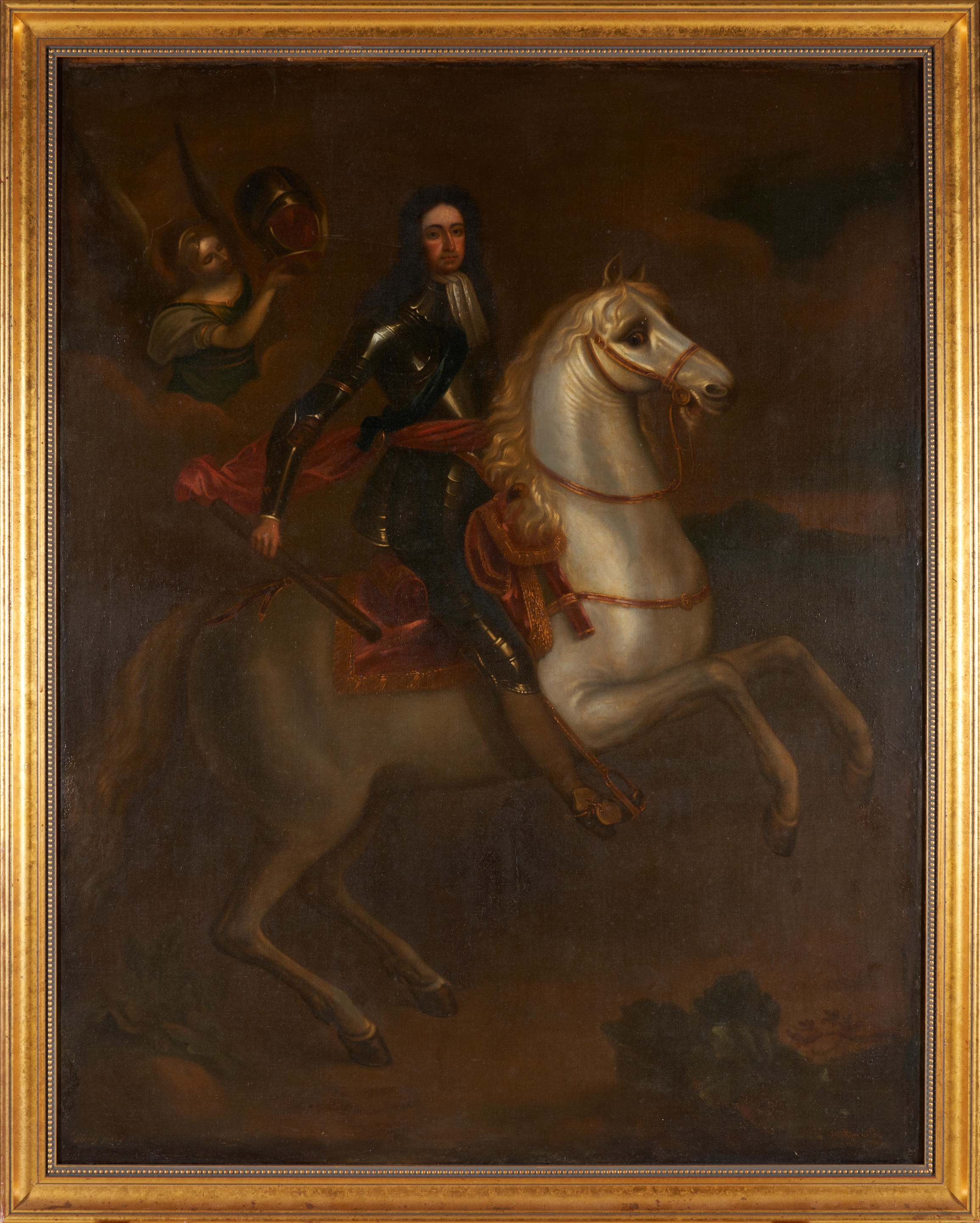British School, 17th Century | Equestrian Portrait of King William III ...