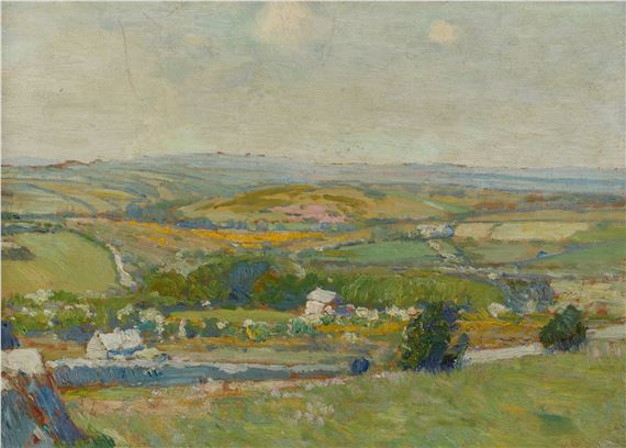 Summer landscape by Samuel John Lamorna-Birch