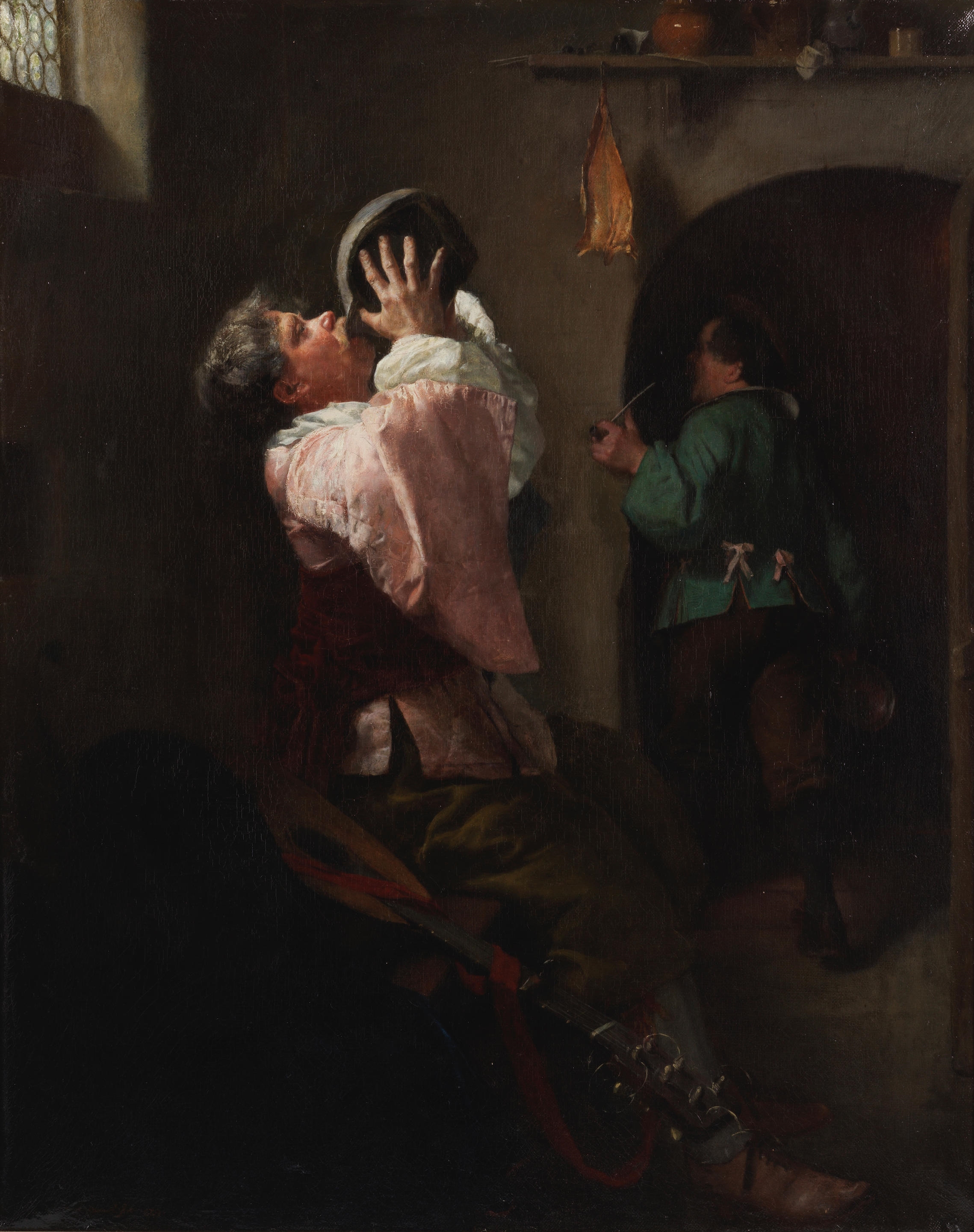 Artwork by William John Wainwright, The drunkard, Made of oil on canvas