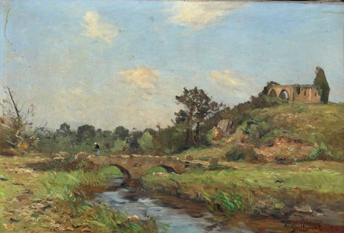 Landschaft mit Klosterruine by Jean Baptiste Antoine Guillemet, 1894