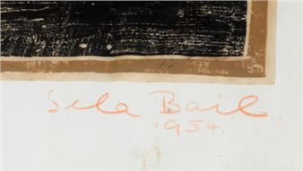 Sitzender weiblicher Akt - Sela Bail