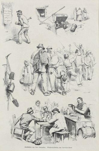 Strikebilder aus dem Saargebiet - Hermann Hirsch