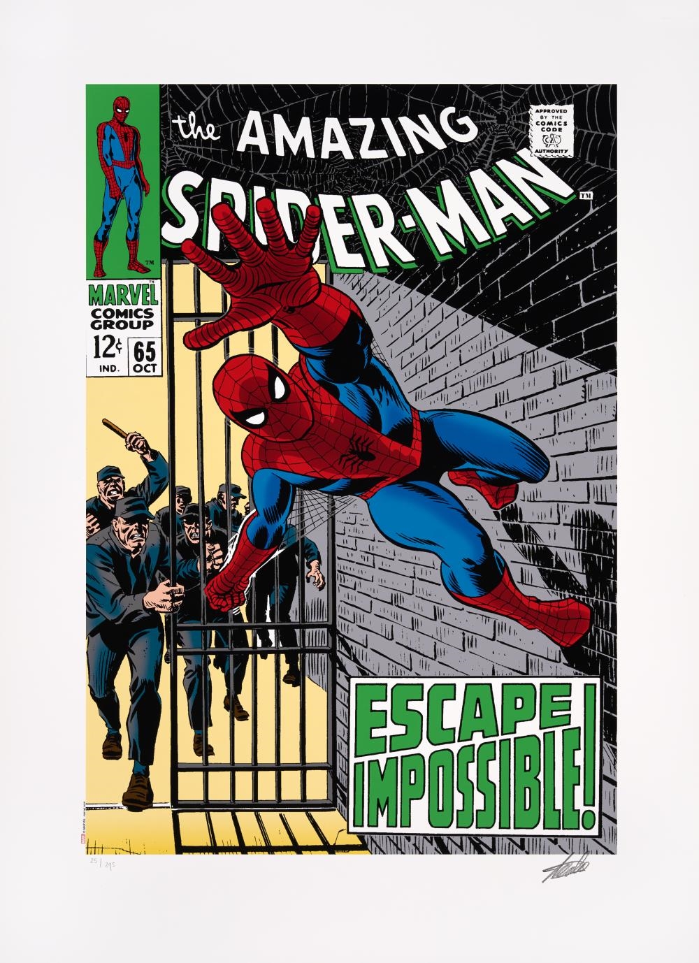 Stan Lee | PORTFOLIO OF 6 ICONIC MARVEL COMICS COVERS (2016) | MutualArt