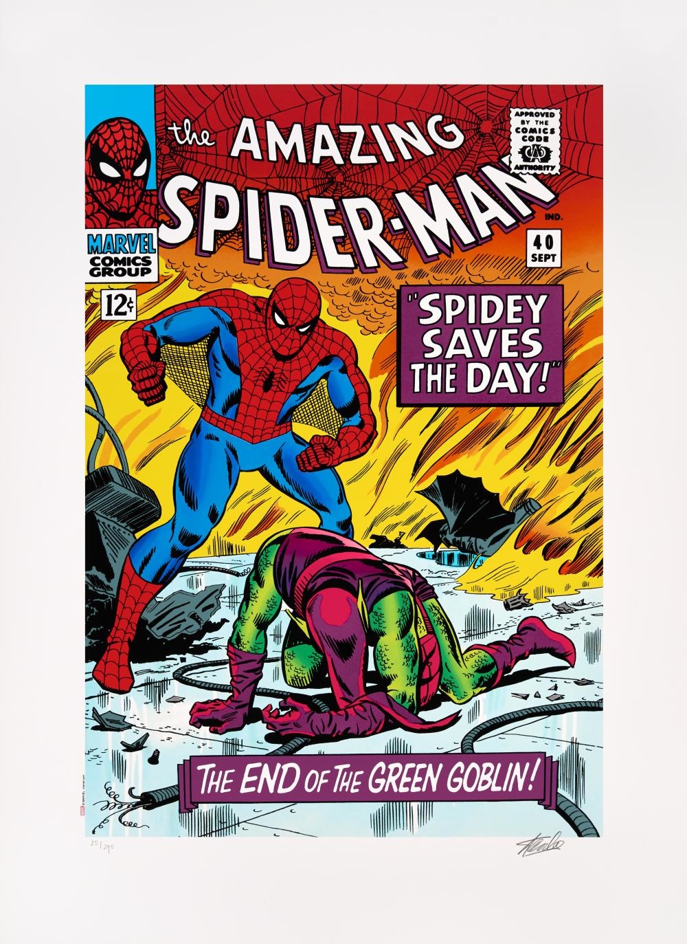 Stan Lee | PORTFOLIO OF 6 ICONIC MARVEL COMICS COVERS (2016) | MutualArt