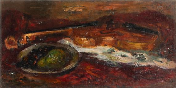 Violino fondo rosso by Giulio Da Milano, 1940