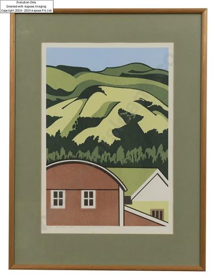 Red Barn Lincoln by Robin White, dated June '73