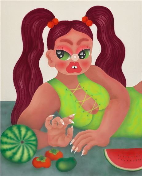 Juicy heaven by Fátima de Juan, Executed in 2022