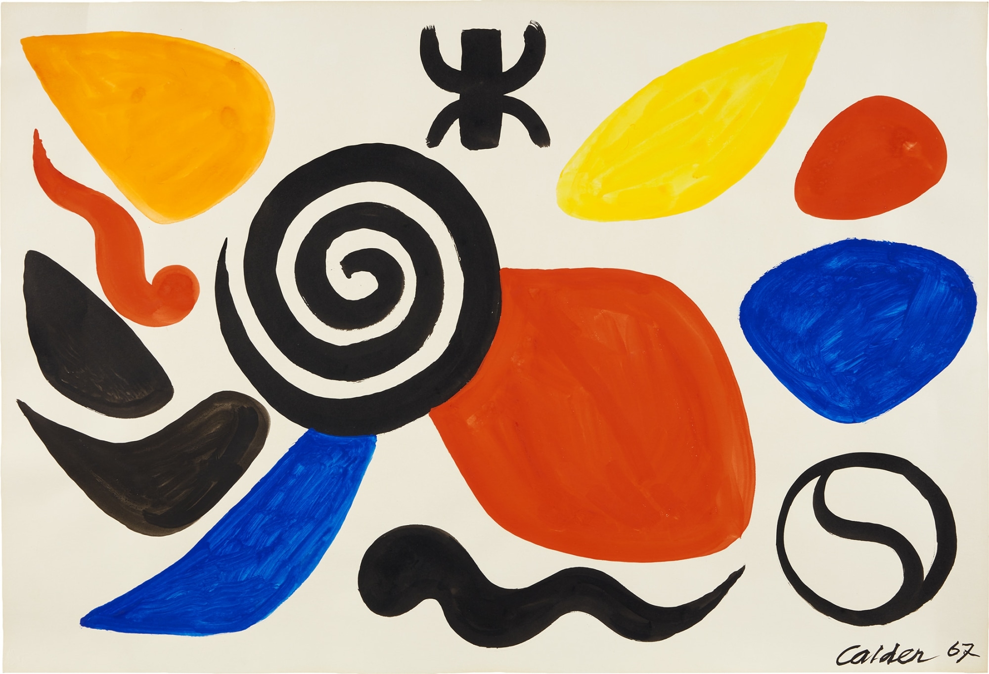 Alexander Calder | SPIRAL WITH ROCK CRYSTAL (Circa 1940) | MutualArt