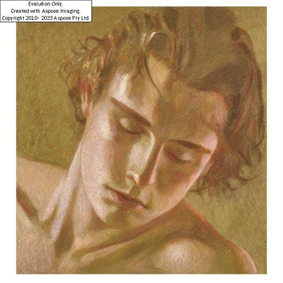 Boy's portrait by Rodolfo Meli, 1958