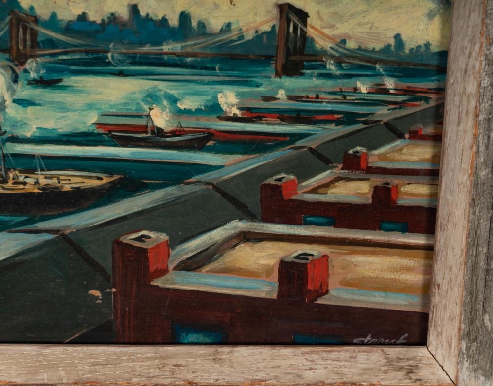 Edgar A. Stareck | : Two Works (New York City Scenes) (1917 - 1987 ...