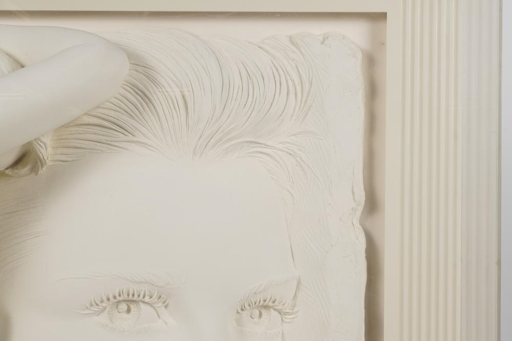 Artwork by Bill Mack, Nude in Profile (Wall Sculpture), Made of Sculpture