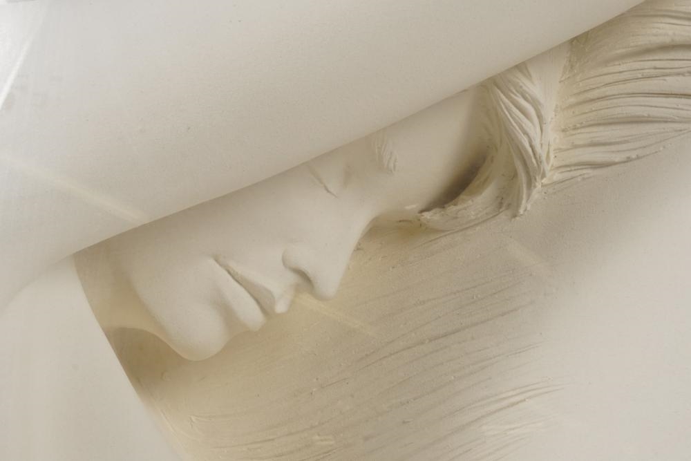 Artwork by Bill Mack, Nude in Profile (Wall Sculpture), Made of Sculpture