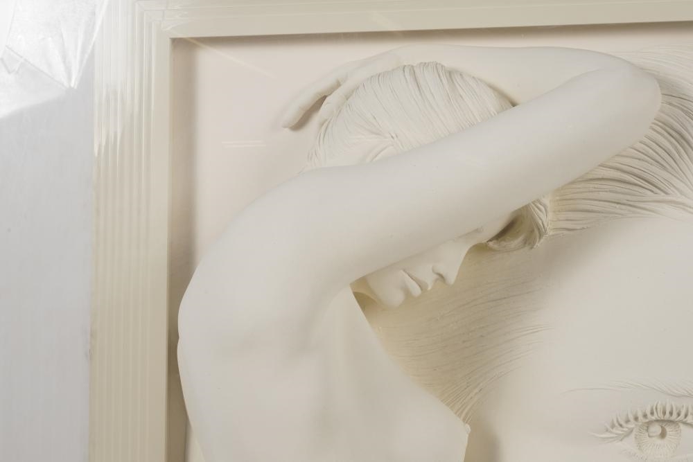Artwork by Bill Mack, Nude in Profile (Wall Sculpture), Made of Sculpture