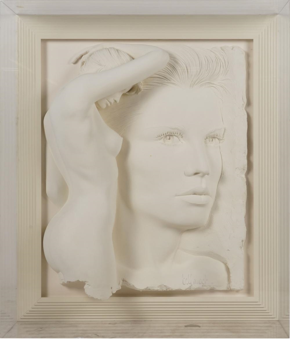 Artwork by Bill Mack, Nude in Profile (Wall Sculpture), Made of Sculpture