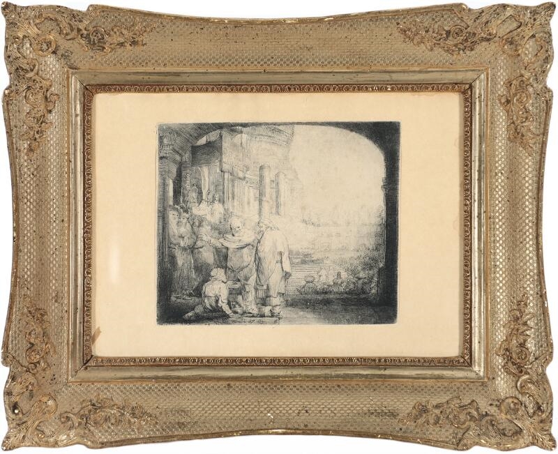 Rembrandt van Rijn | Peter and John healing the cripple at the Gate of ...