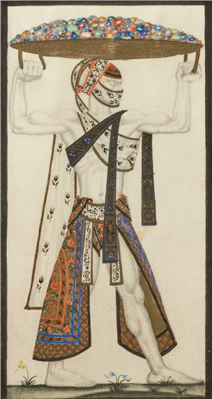 Costume design for The Jewel Bearer, Aladdin by Kay Nielsen, 1917-1919