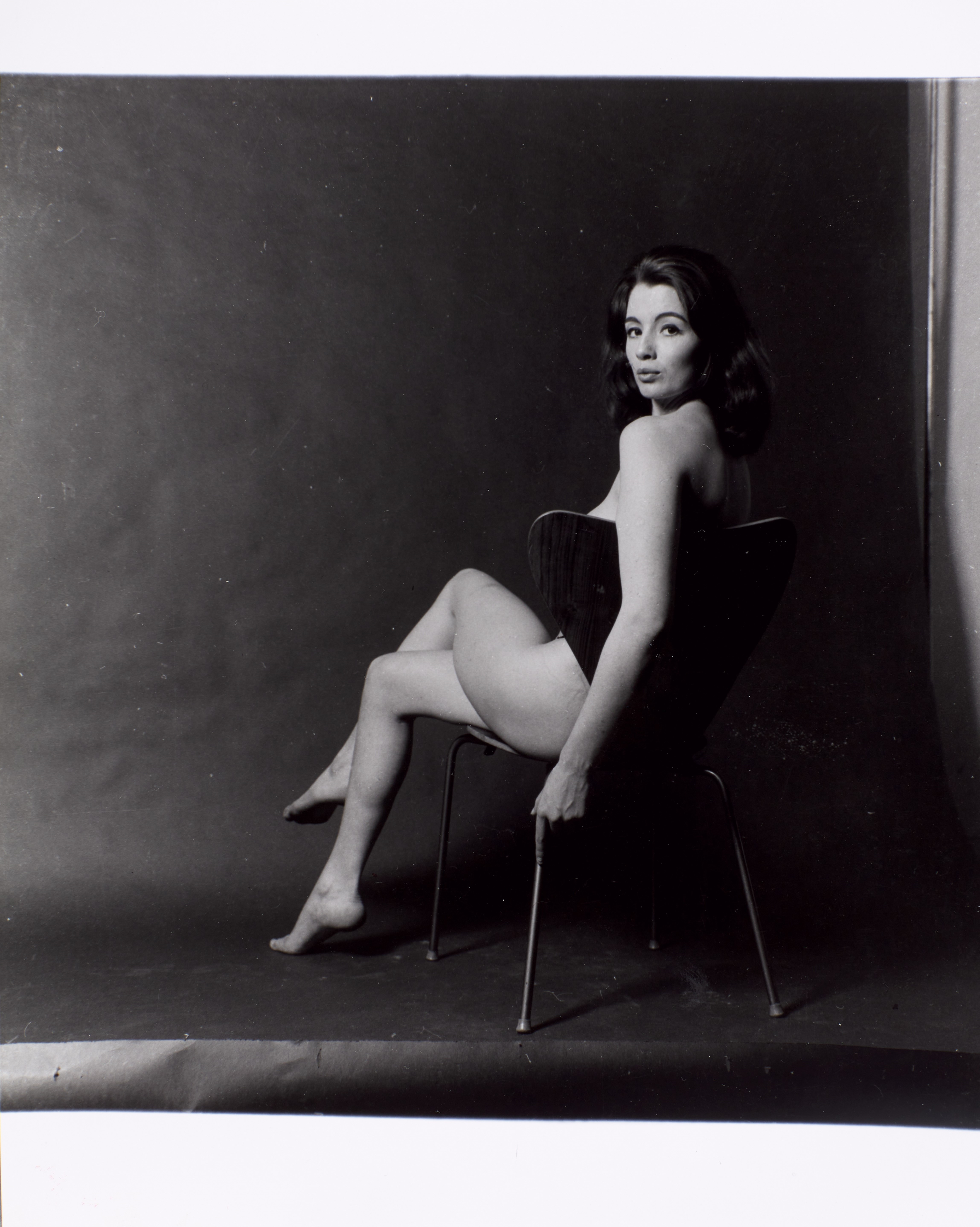 Artwork by Lewis Morley, Christine Keeler, Made of photographs, including contact prints, and gelatin silver prints