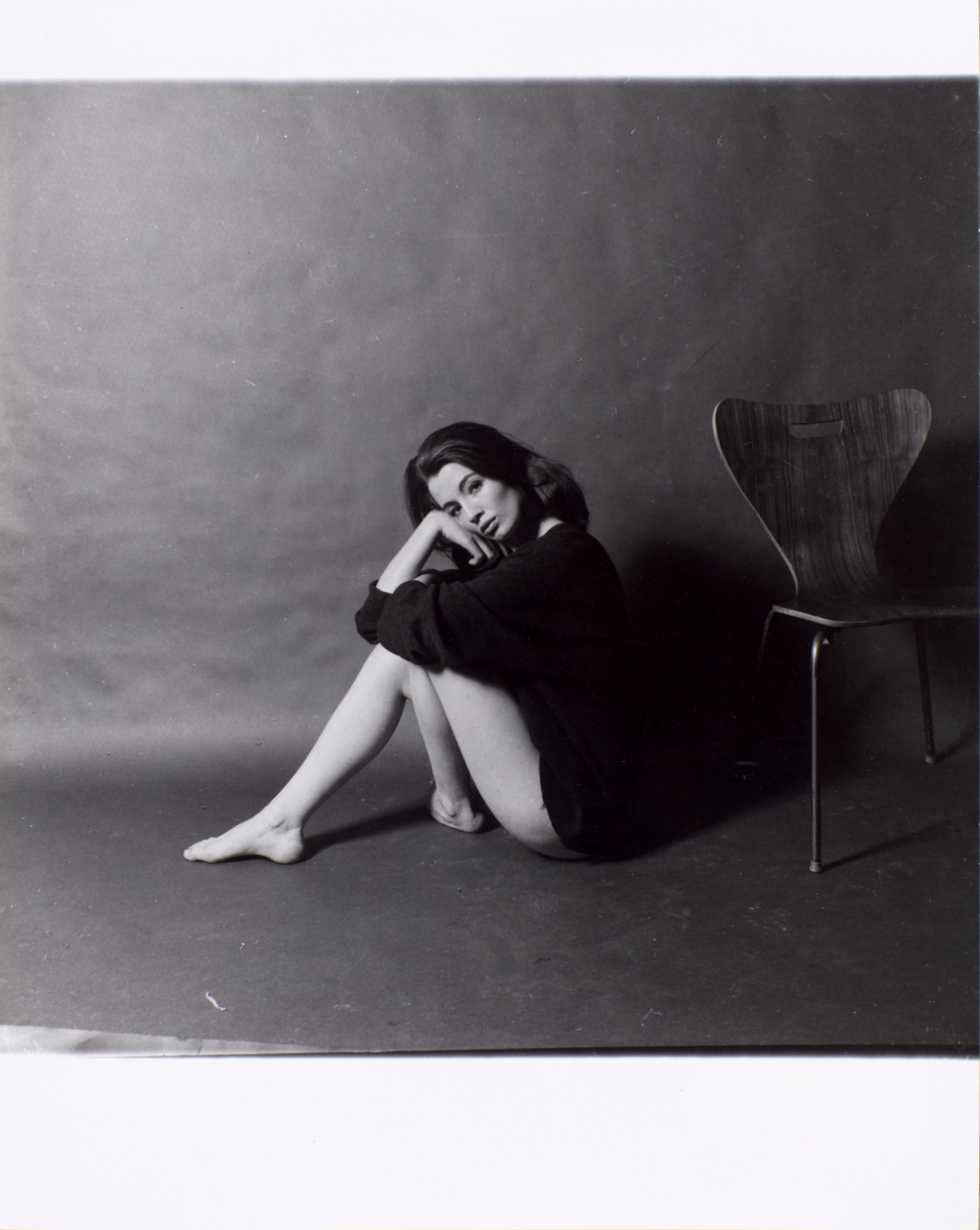 Artwork by Lewis Morley, Christine Keeler, Made of photographs, including contact prints, and gelatin silver prints