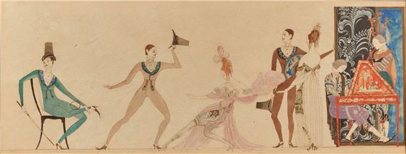 Costume designs for Scaramouche by Kay Nielsen