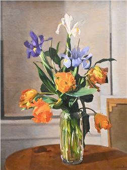 Vase of flowers still life, 1996 - Miguel Valdesberea