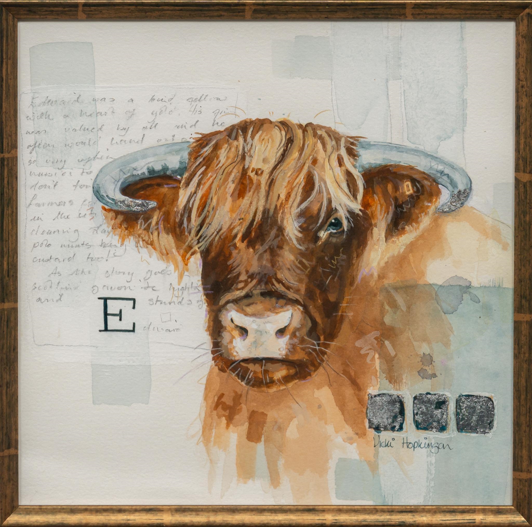 Vicki Hopkinson | Highland Cow Portrait | MutualArt