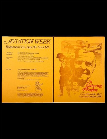 Edward Diffenderfer | Bohemian Club Event Flyers (2), Aviation, 1981 ...