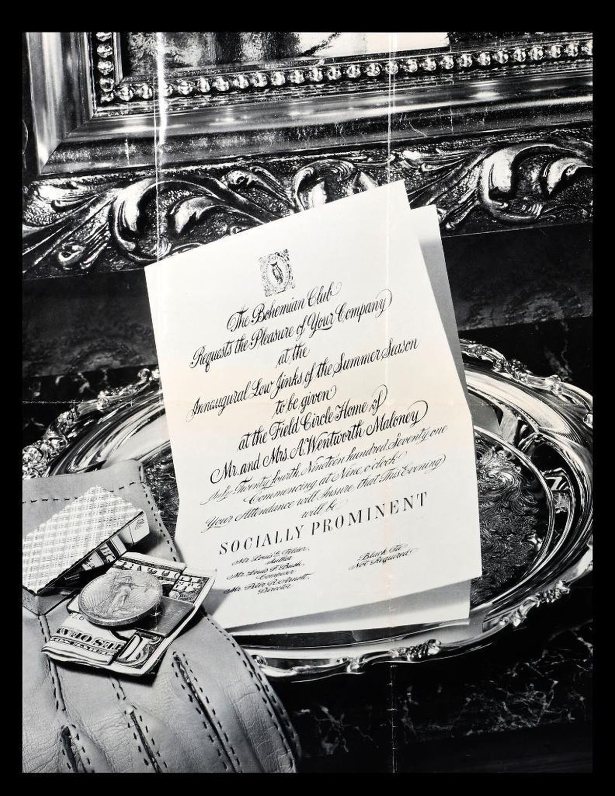 Artwork by Thomas Moulin, Socially Prominent, Bohemian Club 1971 Poster, Made of daguerreotype